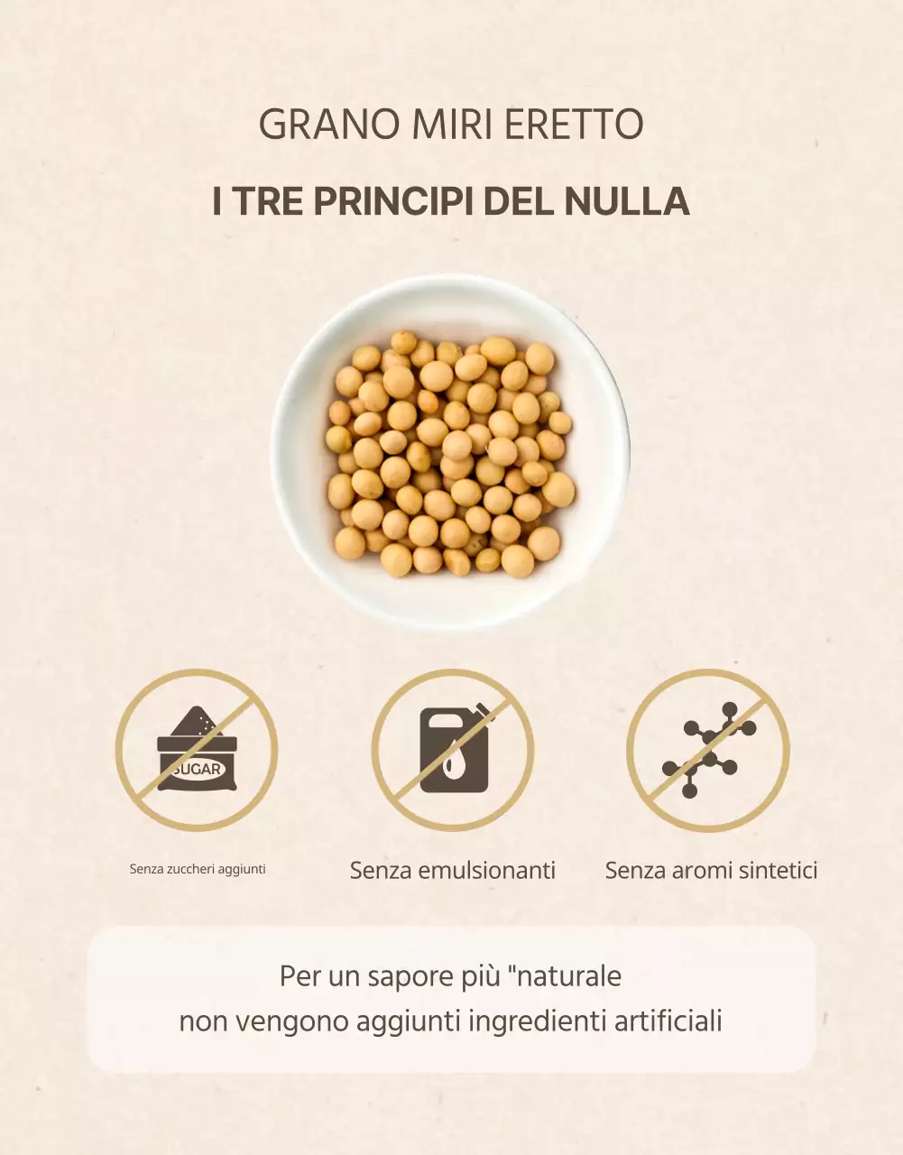 Promozione del latte di soia in stile moderno nei colori beige e kaki