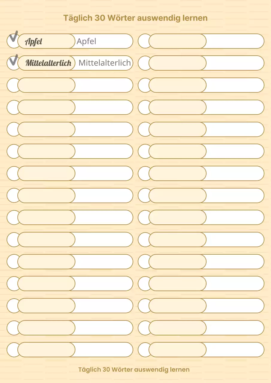 Einfacher gelber und weißer englischer Test-Notizblock