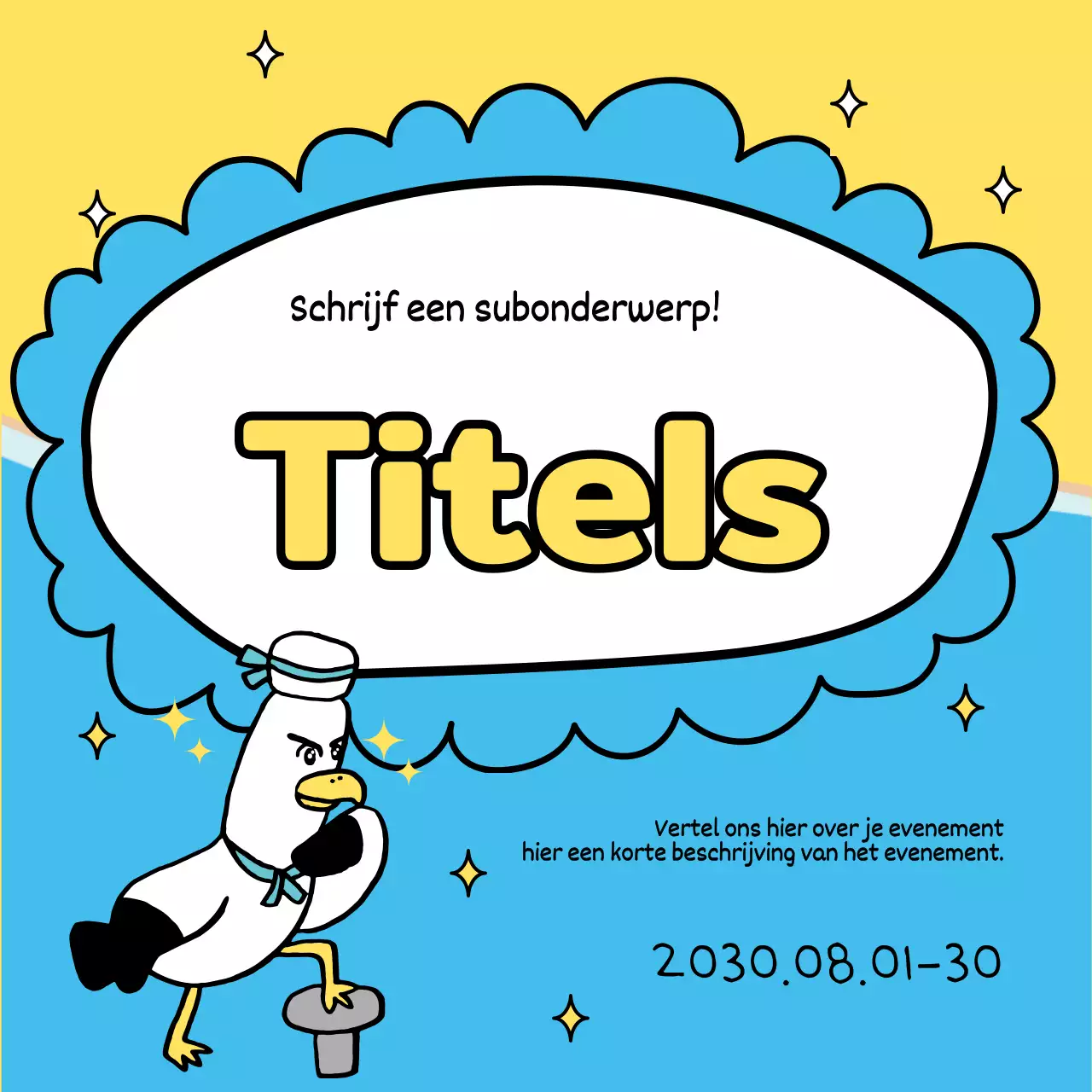 Een collectie mooie zomertitels in geel en lichtblauw