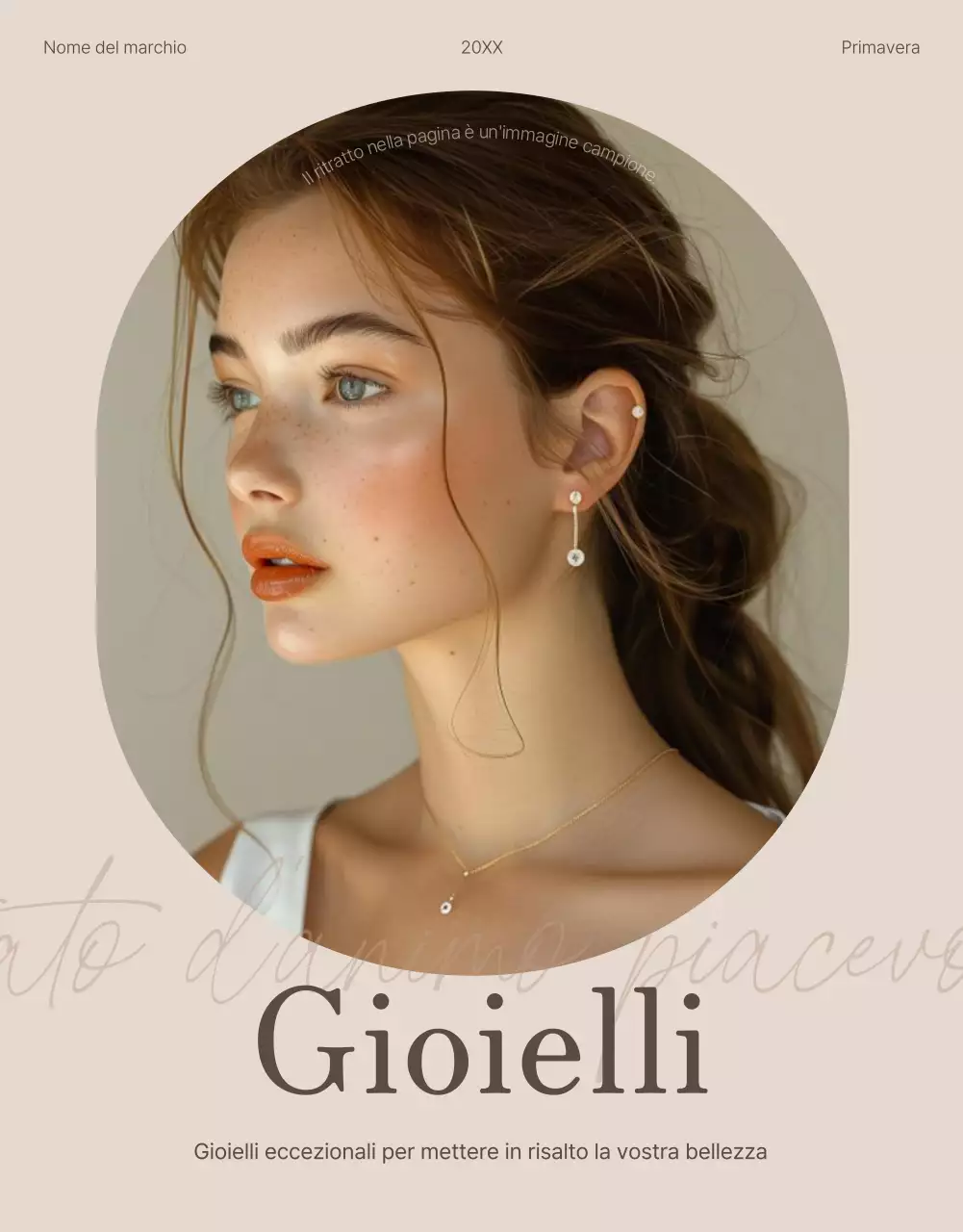 Promuovete i gioielli accessori di tendenza nei toni del marrone e del beige