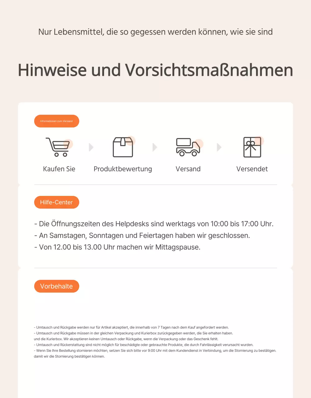 Förderung der orangefarbenen und elfenbeinfarbenen Grundnahrungsmittel und worauf zu achten ist