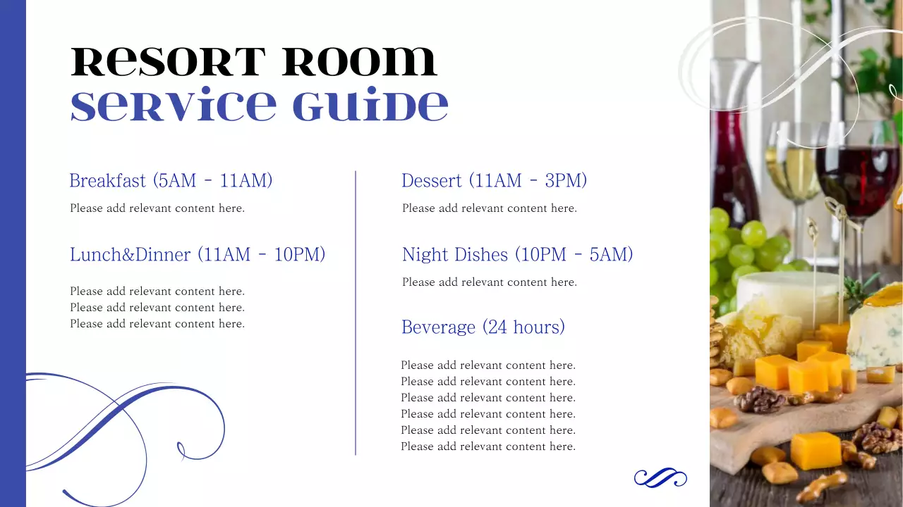 Blue Elegant Hotel Presentation