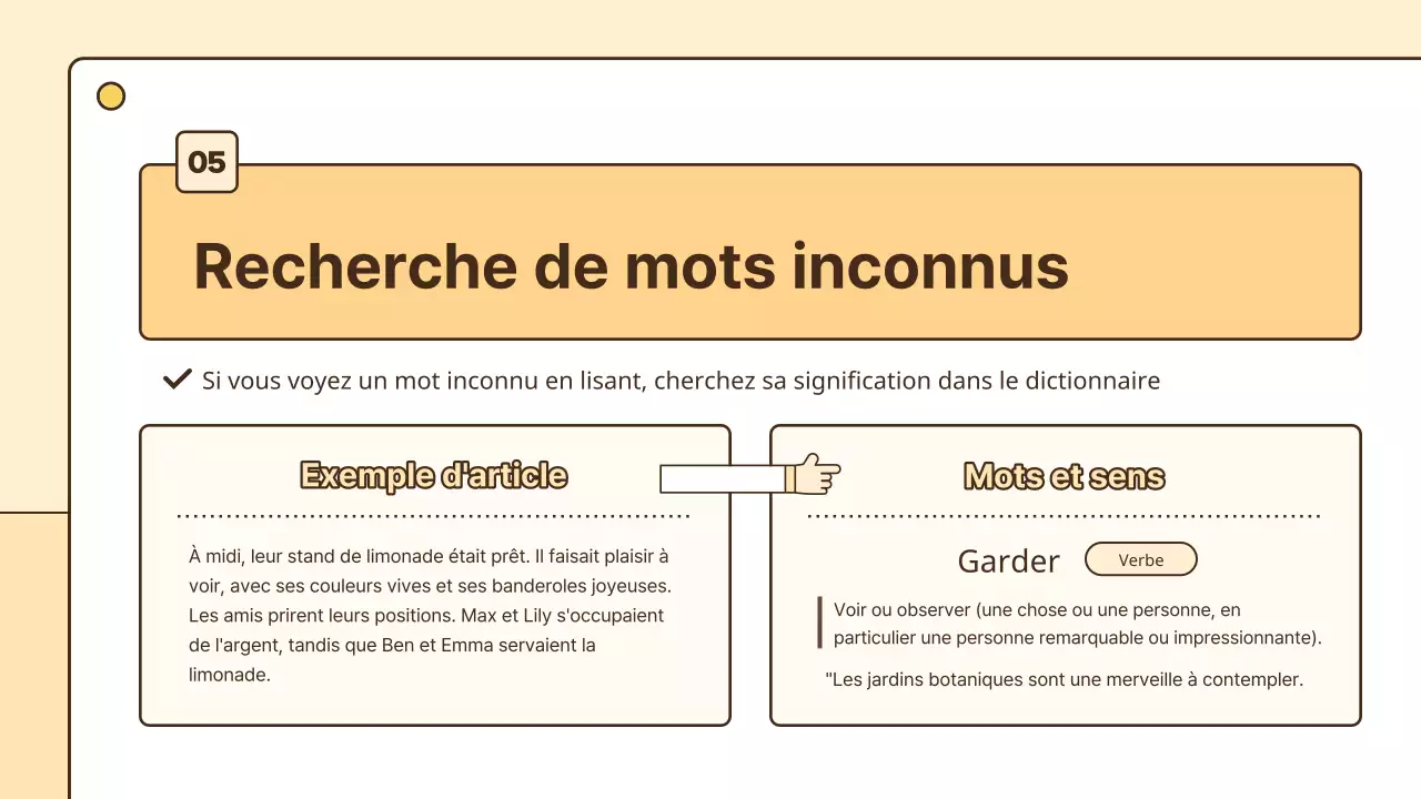 Ressources en lecture pour les élèves en jaune et blanc