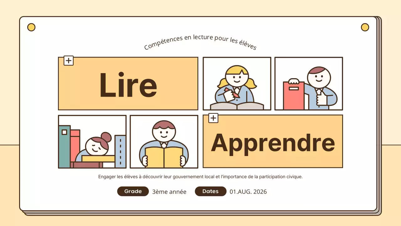 Ressources en lecture pour les élèves en jaune et blanc