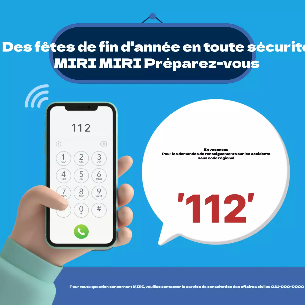 Conseils de sécurité pour les vacances surlignés en bleu