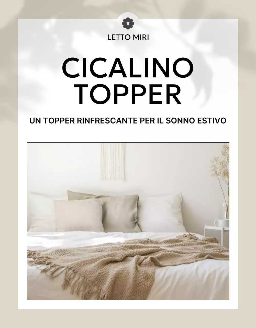 Un'introduzione ai moderni topper refrigeranti in beige e avorio