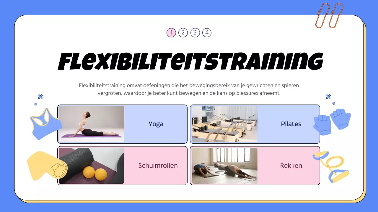 Trendy blauw en roze schoolsportmateriaal