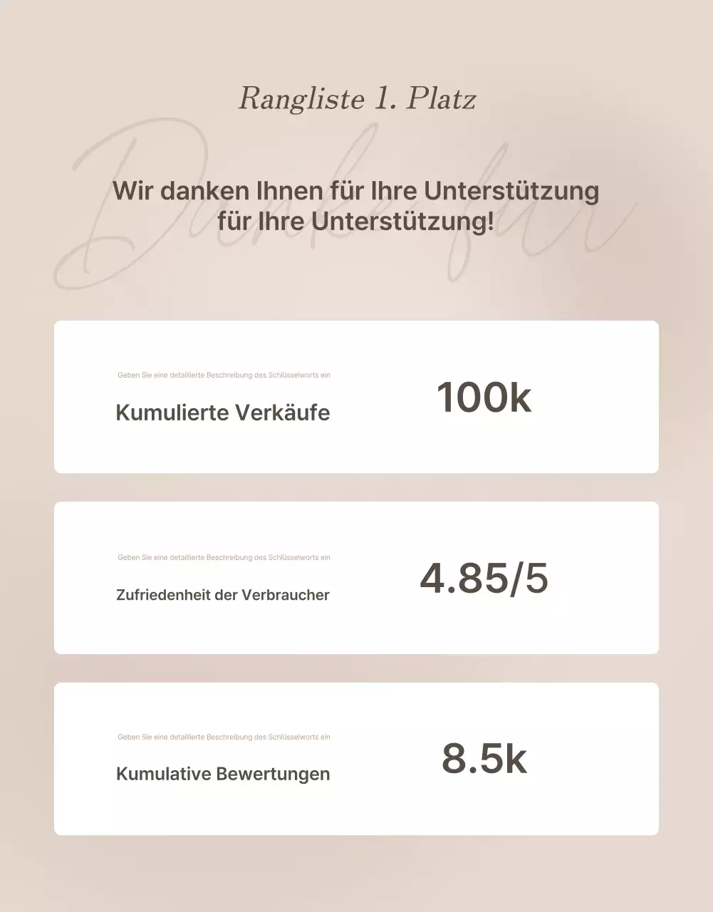 Bewerben Sie eine trendige Schmuck-Intro-Seite in Braun- und Beigetönen