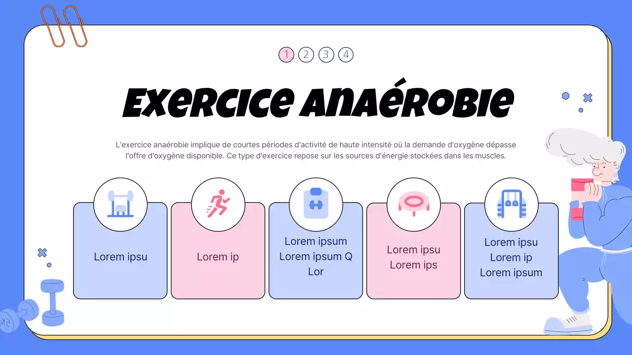 Matériel de sport scolaire bleu et rose très tendance