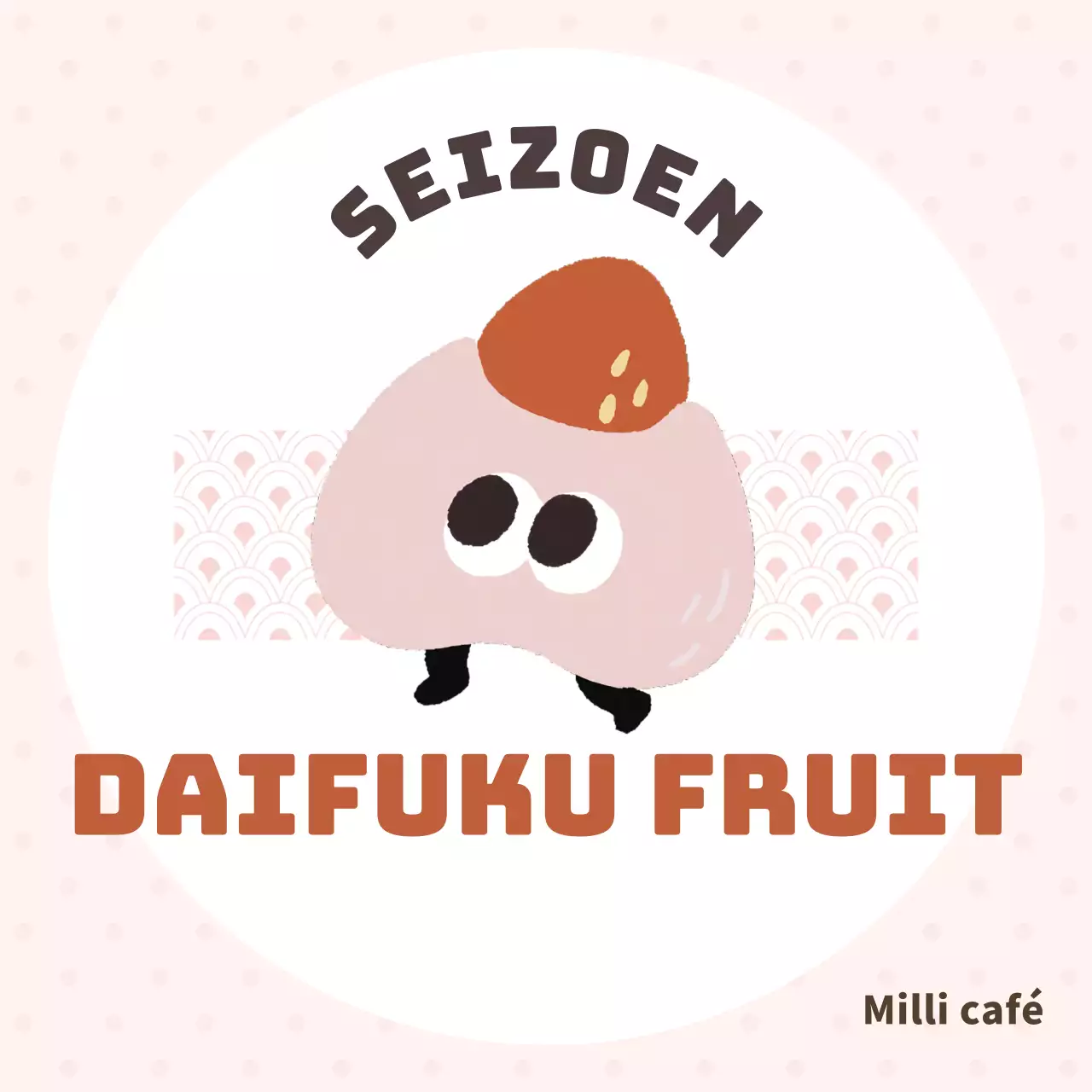 Promoot een schattig menu in roze en rood