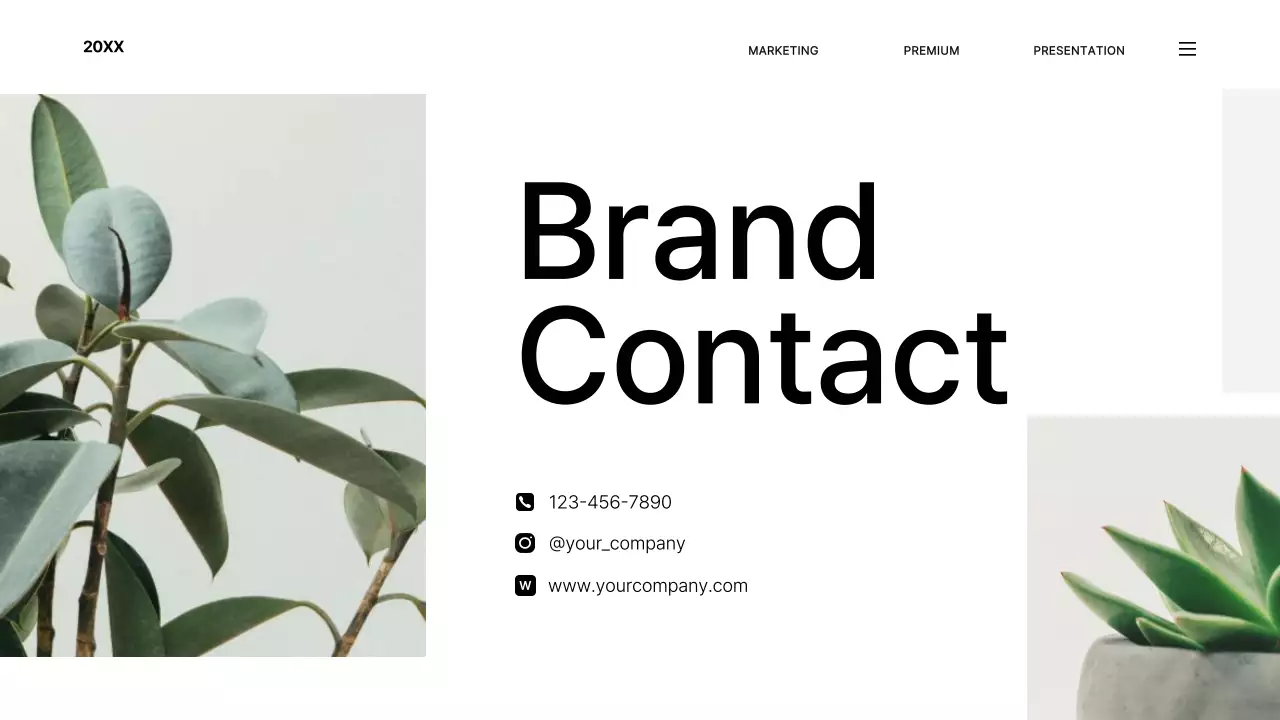 화이트 모던 브랜드 프리젠테이션