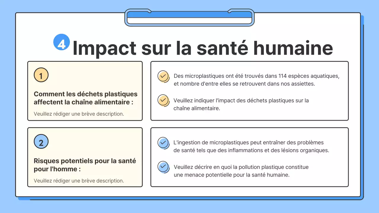 Une simple vidéo de formation sur la protection des océans en bleu et jaune