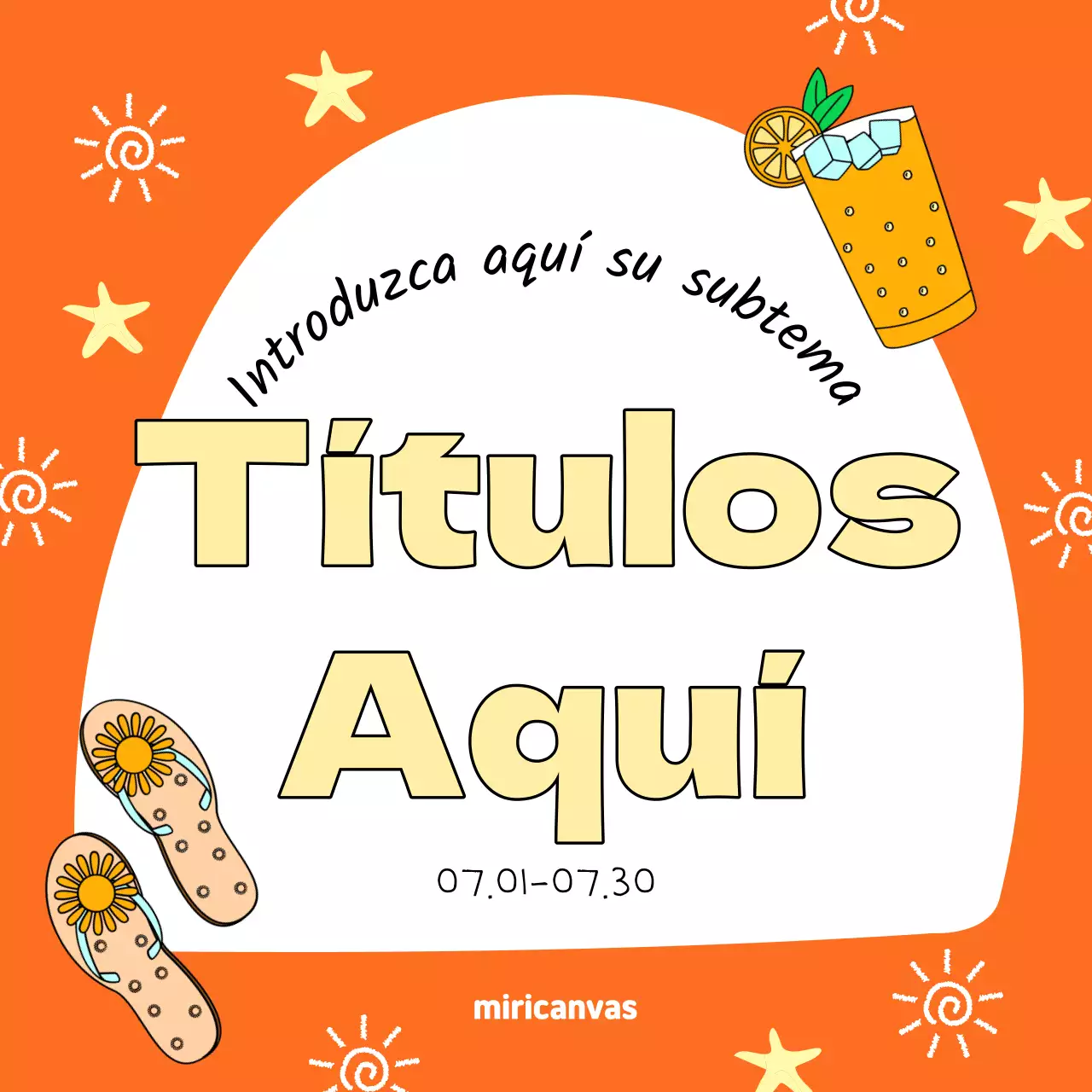 Promover un acto amarillo y verde de bienvenida al verano