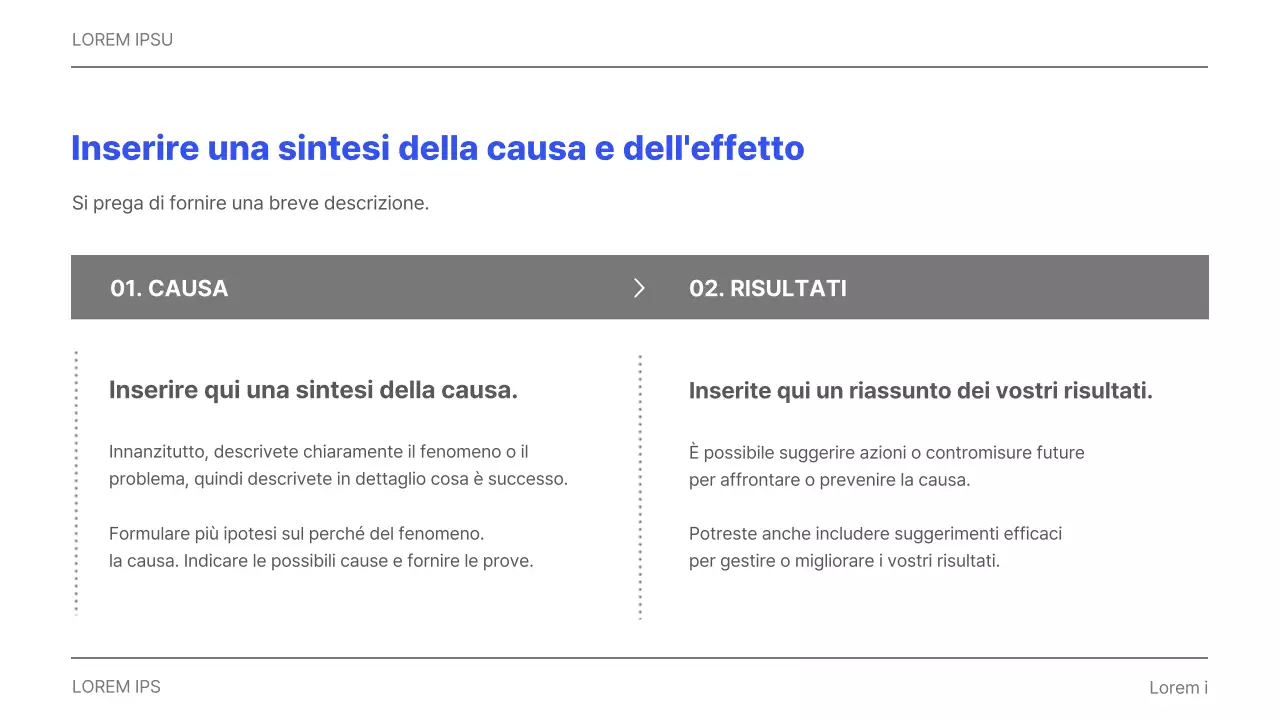 Semplice relazione aziendale stampabile in grigio e blu