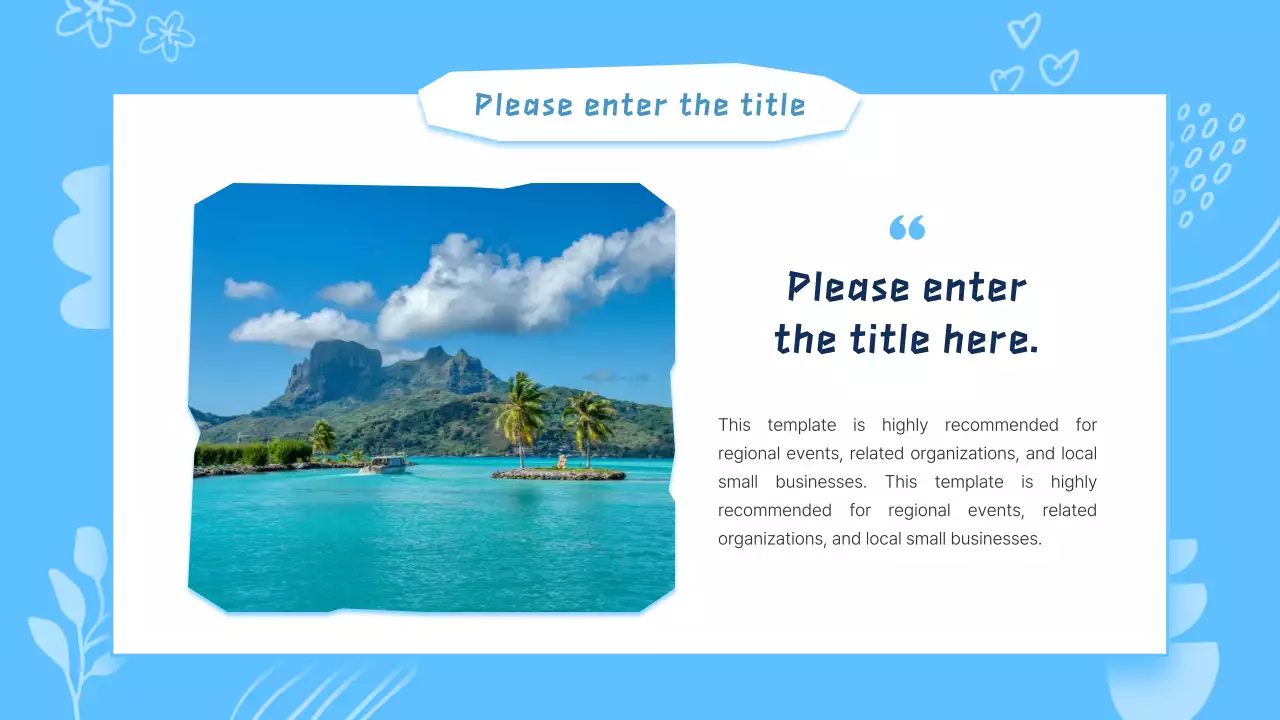 Blue Modern Ocean Presentation