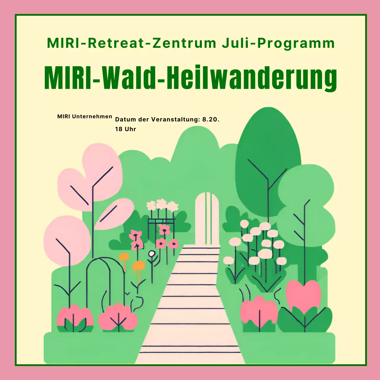 Förderung des Pink-Walk-Programms