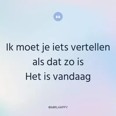 Een eenvoudig sentiment in lichtblauw en paars