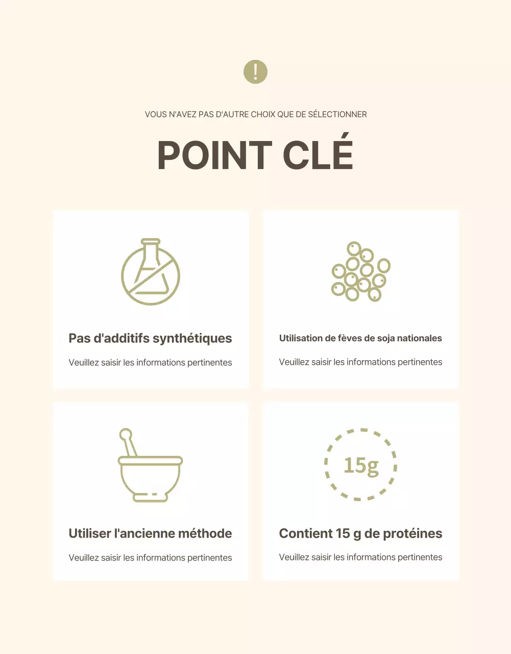 Promotion du lait de soja dans un style moderne en beige et kaki