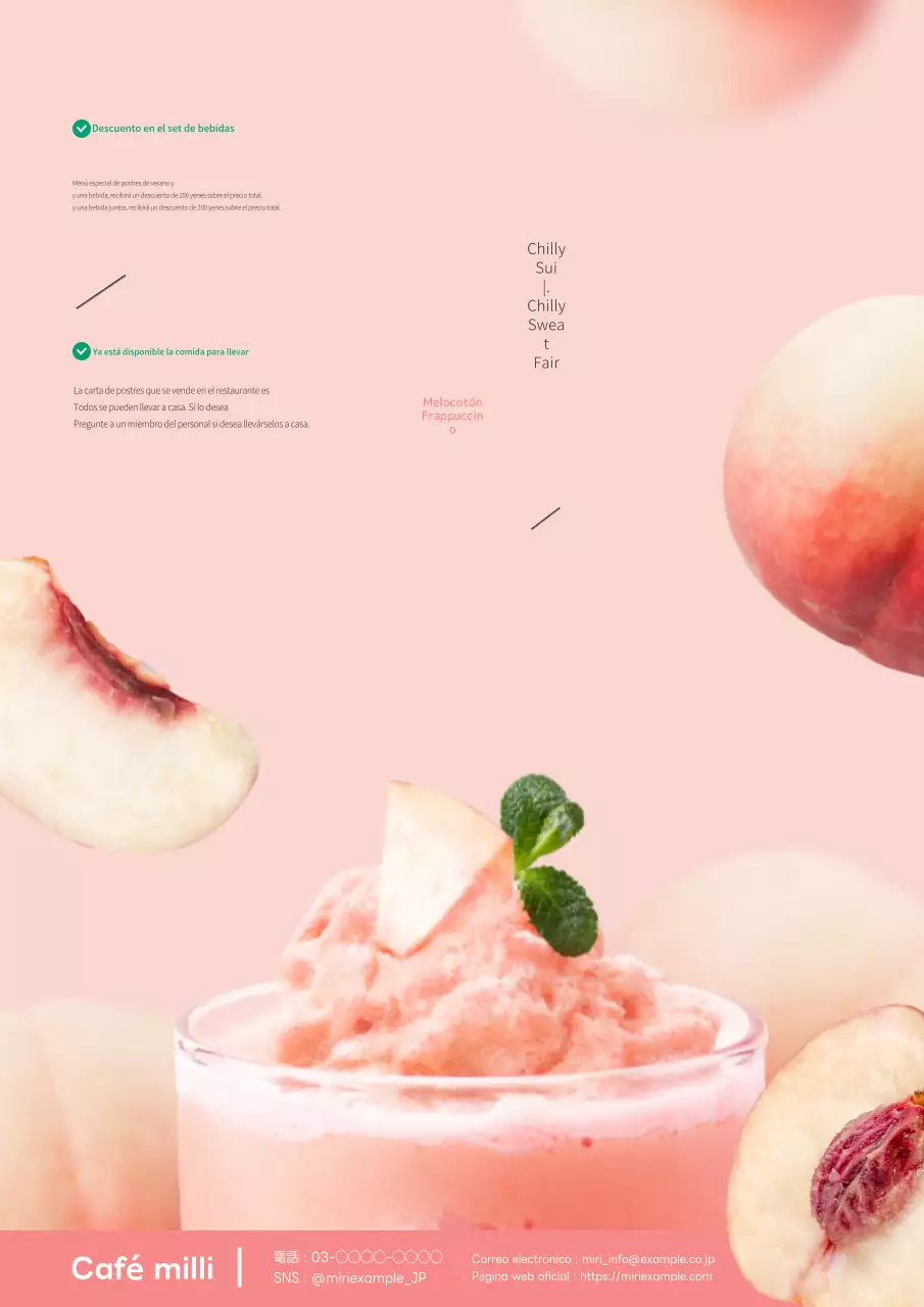 Guía de postres veraniegos modernos con un toque rosa