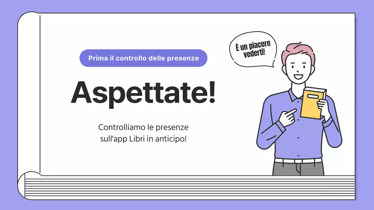 Lezioni di lettura semplice in viola e nero