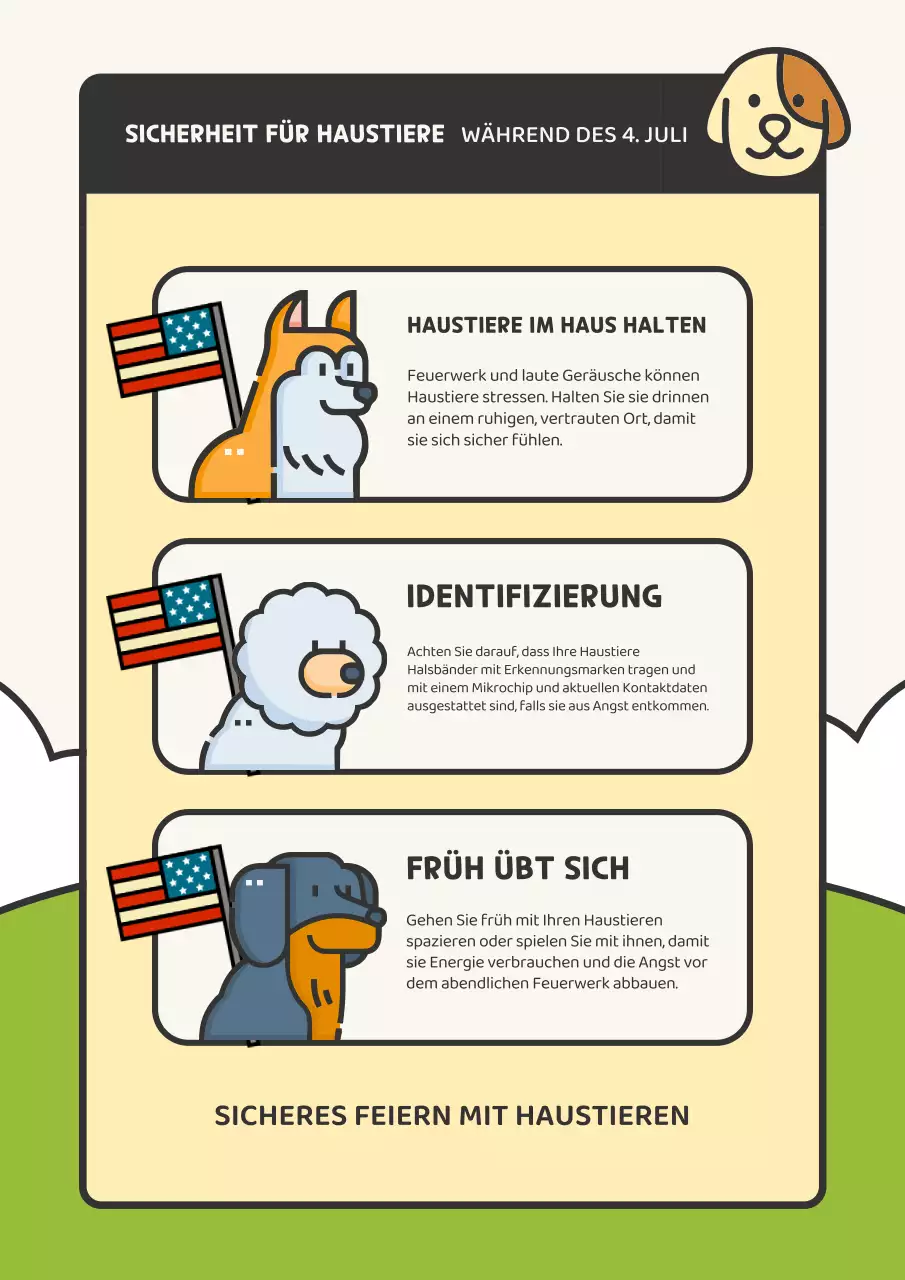 Sicherheitstipps für Ihr gelbes und graubraunes Schätzchen