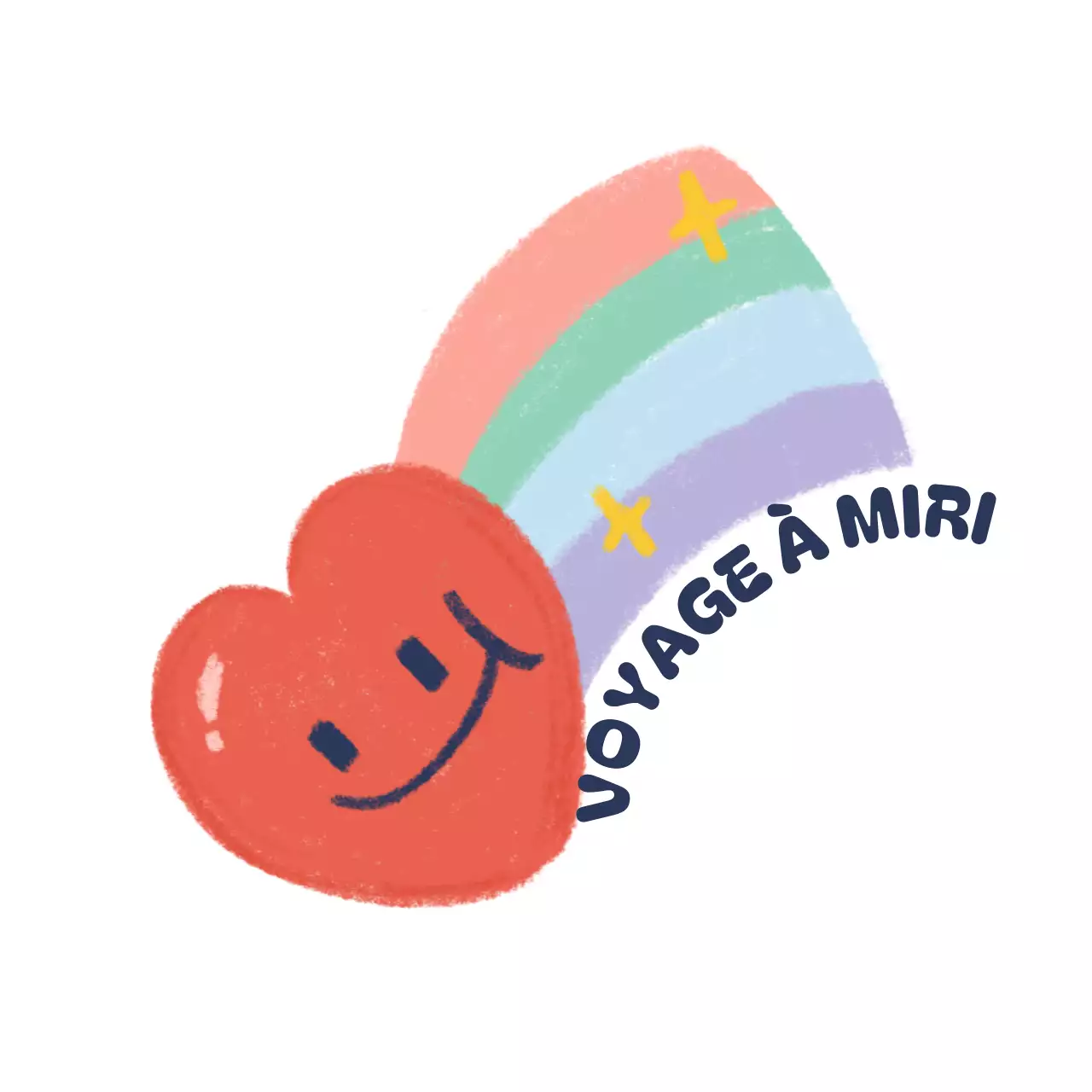 Illustration de l'arc-en-ciel multicolore, concept d'agence de voyage, marchandise