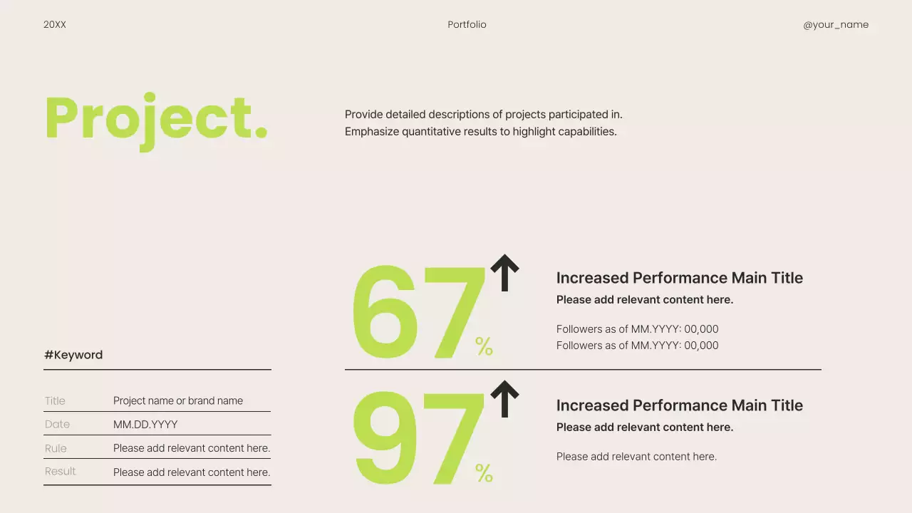 Beige Minimal Portfolio Resume Presentation