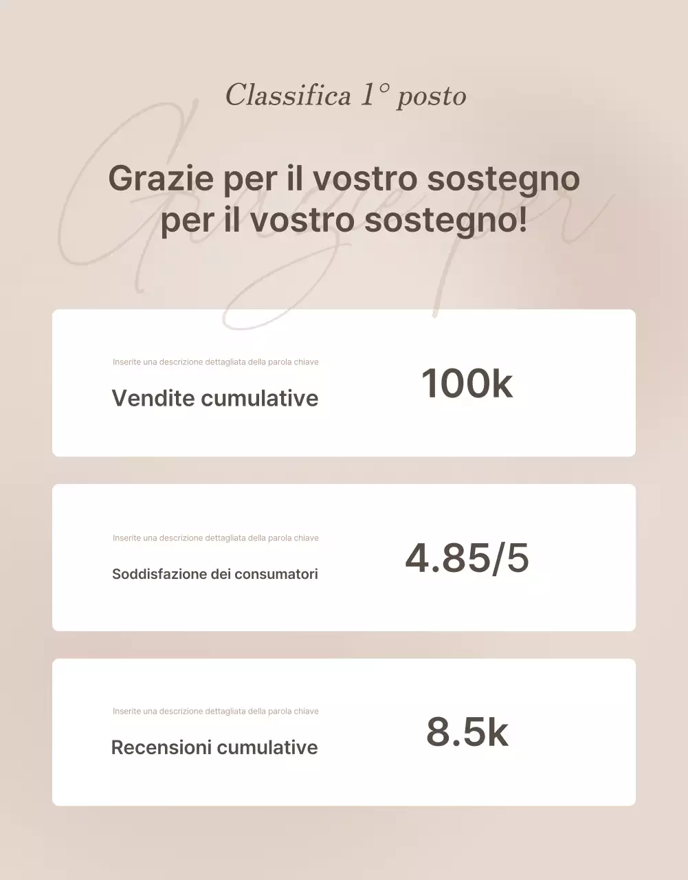 Promuovere una pagina introduttiva di gioielli di tendenza in marrone e beige