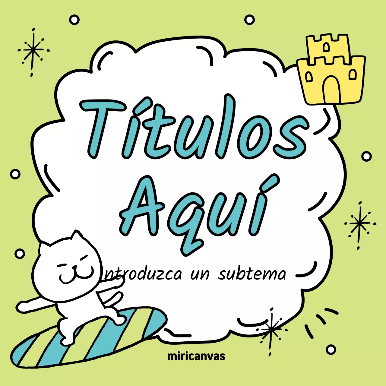 Promociona tus eventos de verano con amarillo y azul claro