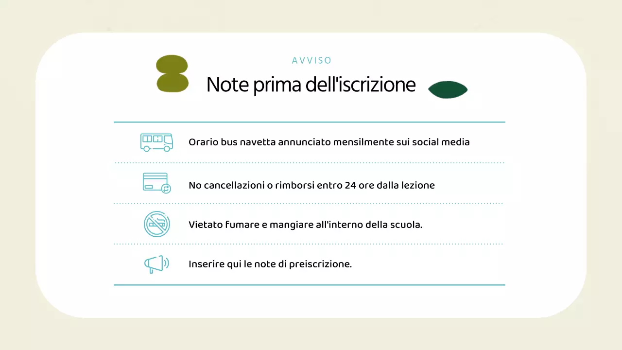 Prospetto di scuola d'arte in stile geometrico in avorio e menta