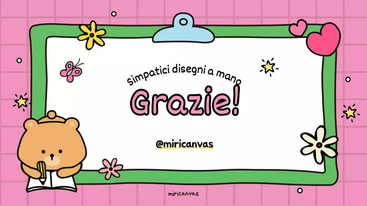 Una simpatica promozione educativa rosa e verde