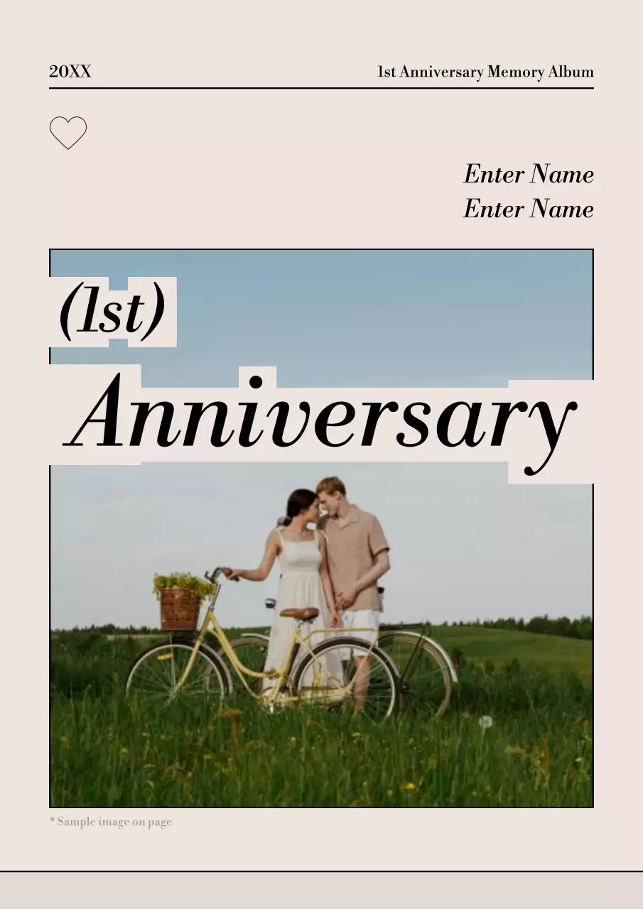 Beige Classic Anniversary Album Poster