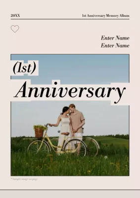 Beige Classic Anniversary Album Poster