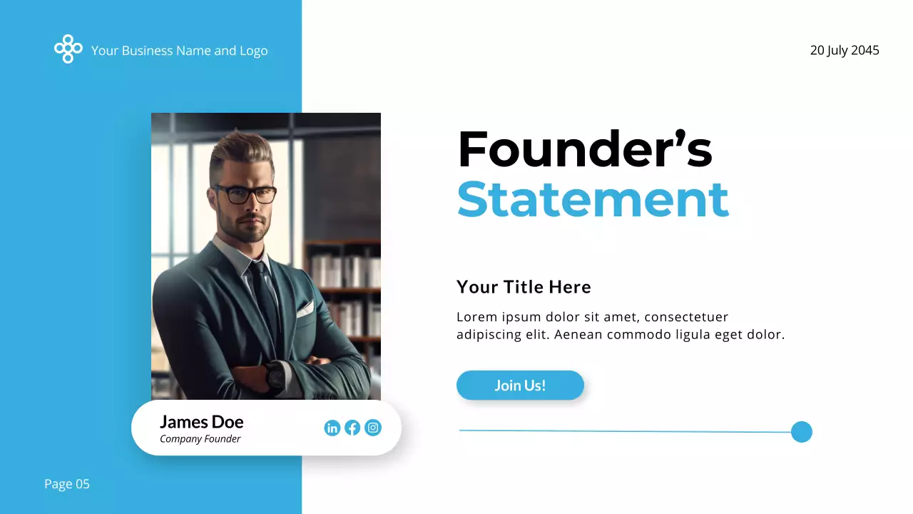 Blue Modern Business Presentation