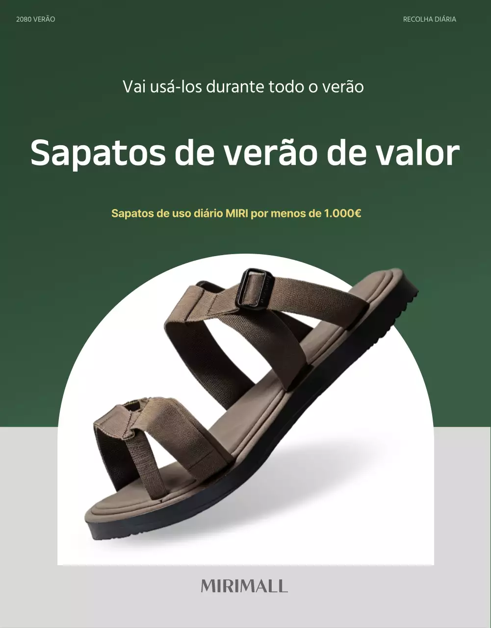 Uma seleção de sapatos simples de verão em verde e a preços acessíveis