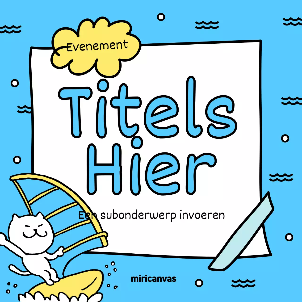 Promoot je zomerevenementen met geel en lichtblauw