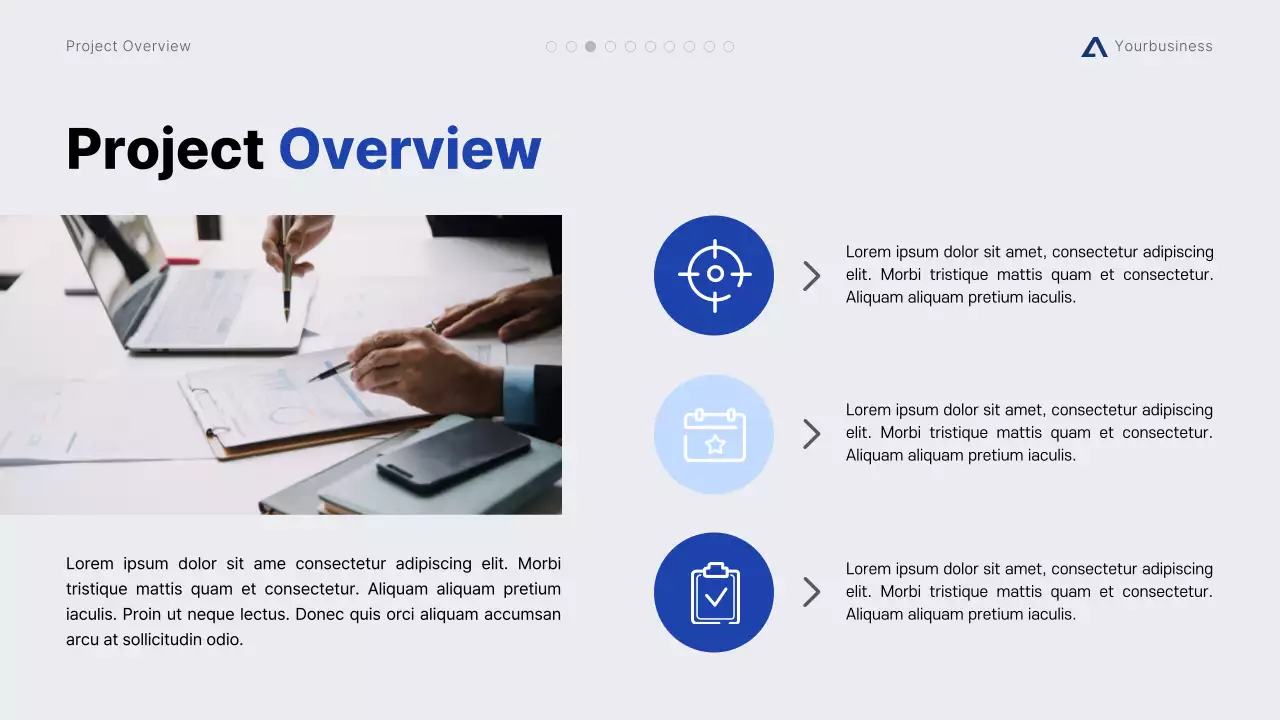 Blue Modern Project Presentation
