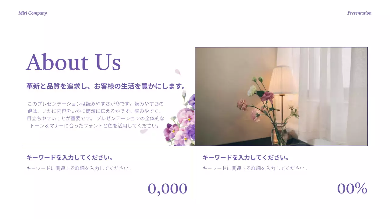 紫 上品 マーケティング プレゼンテーション