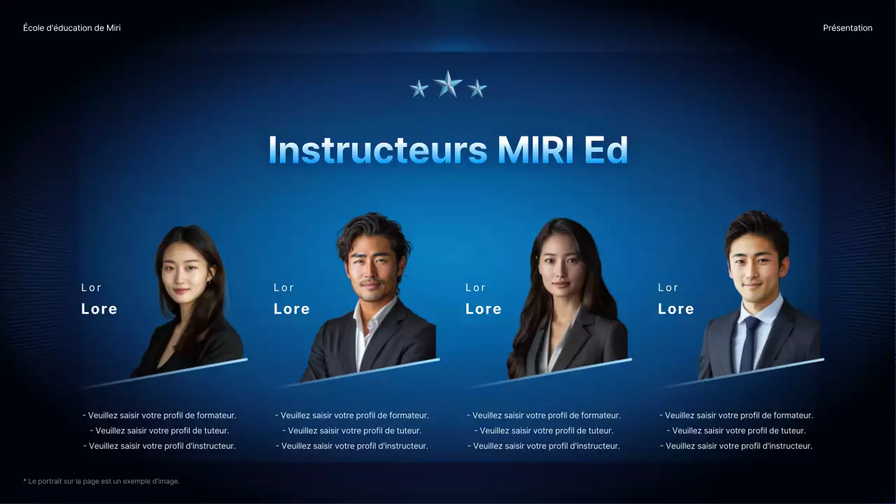 Promouvoir une conférence spéciale avec un simple fond dégradé en bleu marine