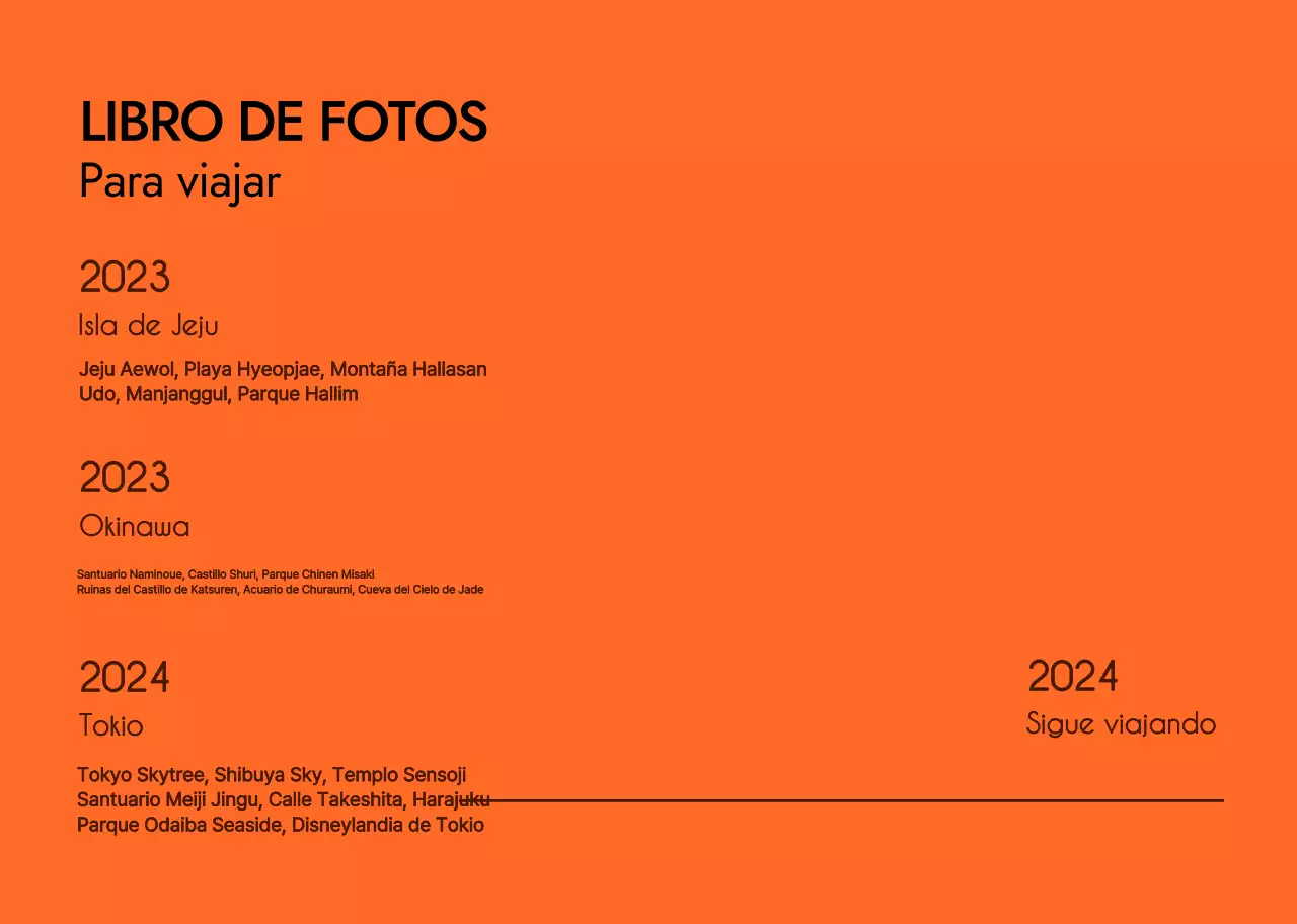 Un álbum de fotos de paisajes personales con un toque sentimental