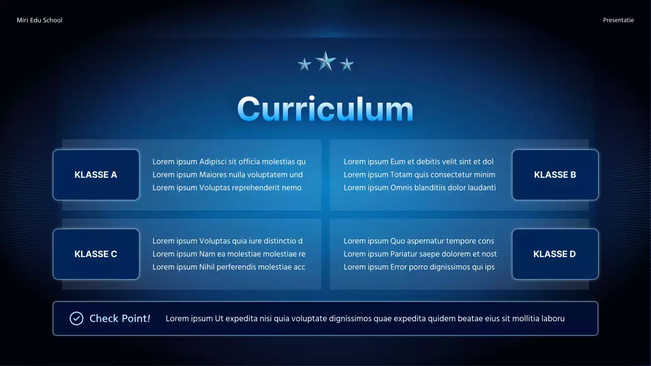 Promoot een speciale lezing met een eenvoudig kleurverloop in marineblauw