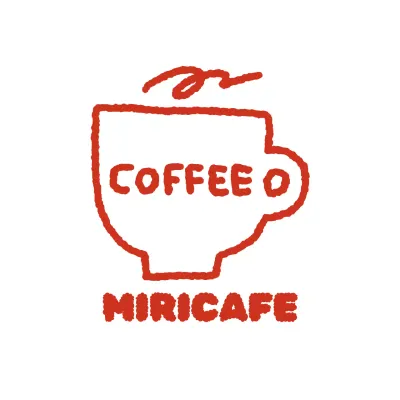 Merchandise kafe dengan konsep mug grafiti merah