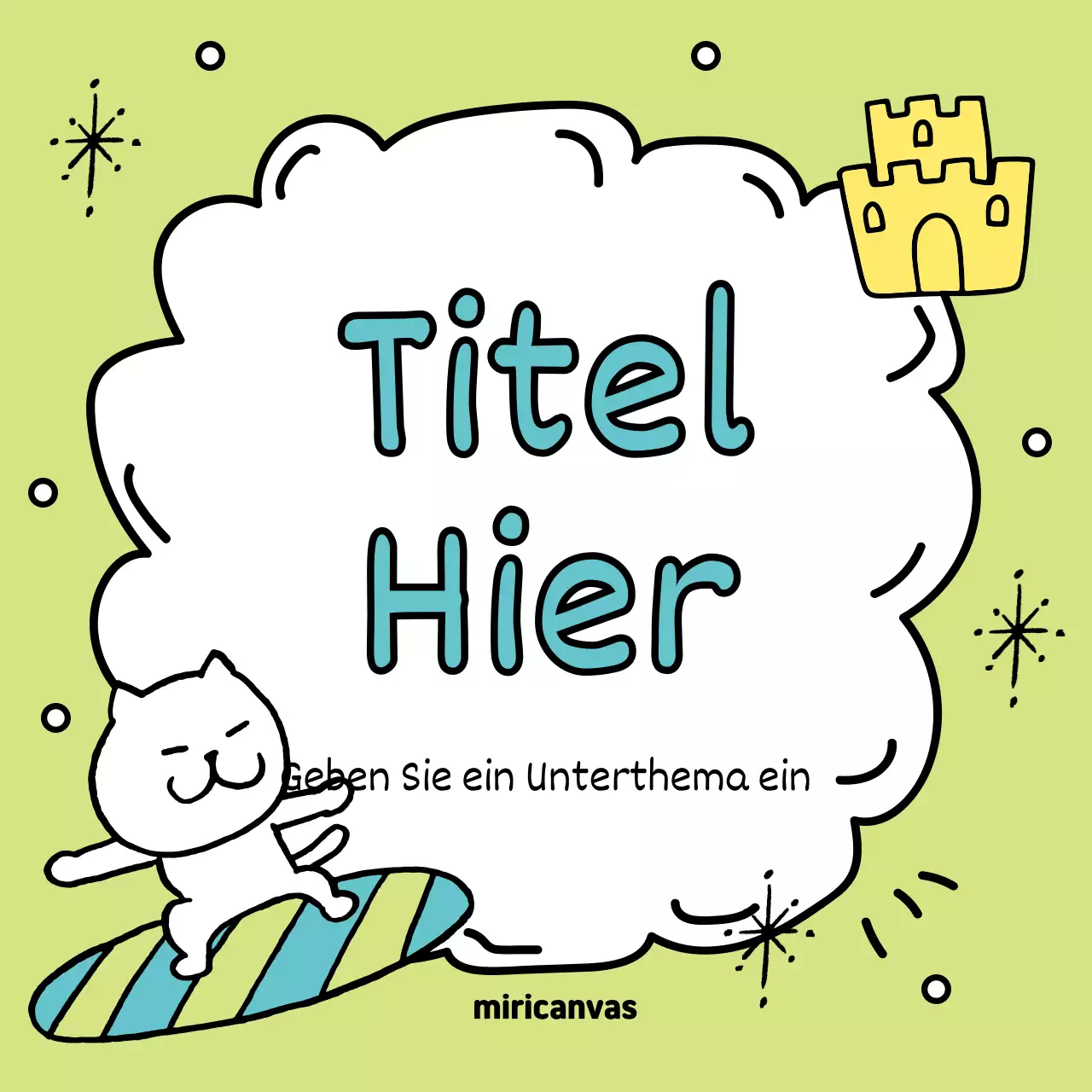 Bewerben Sie Ihre Sommerveranstaltungen mit Gelb und Hellblau