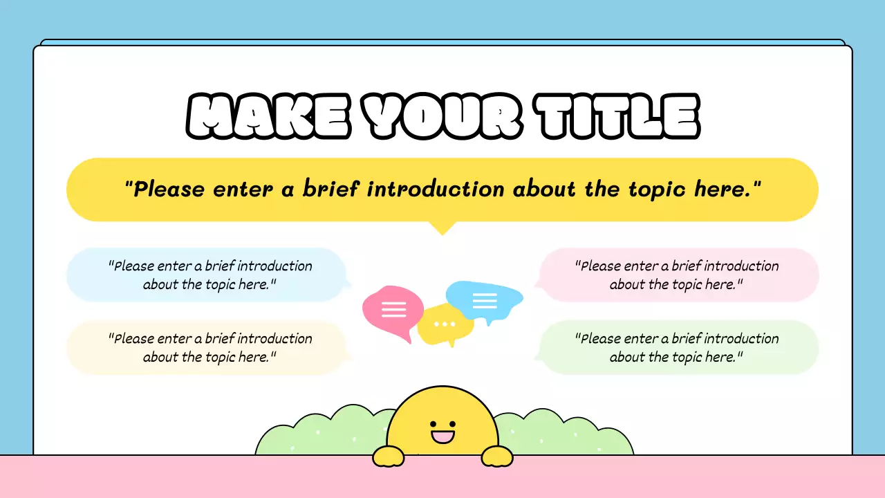 옐로우 심플 교육 수업 프레젠테이션