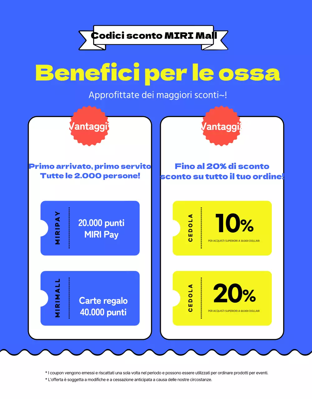 Promuovere la vendita del merchandising estivo giallo e blu