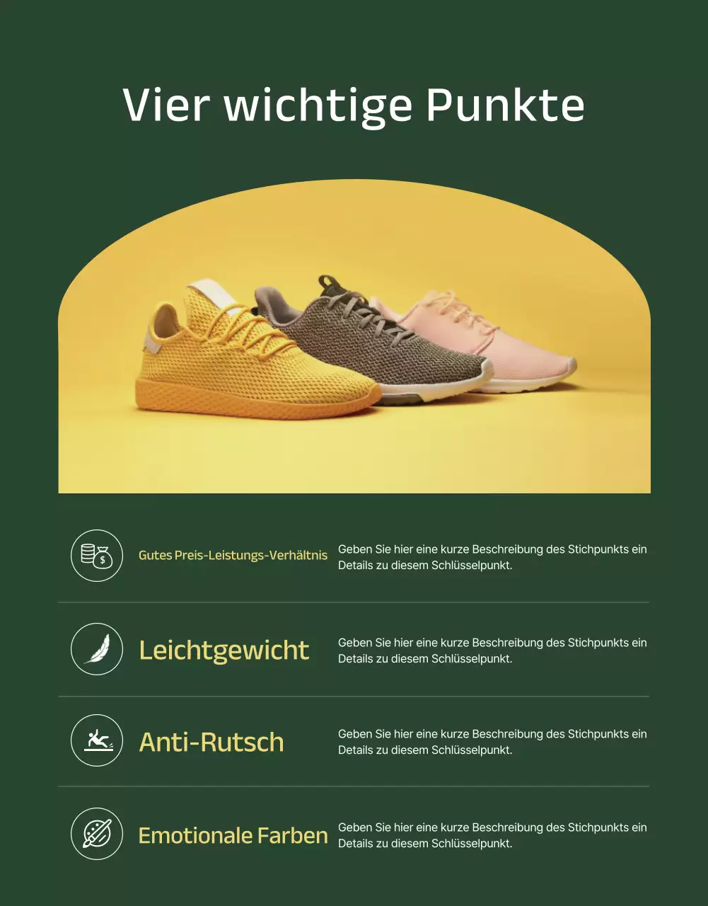 Eine Zusammenstellung einfacher Sommerschuhe in Grün und erschwinglich