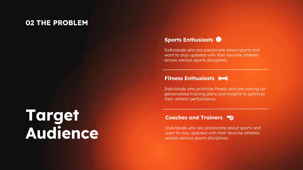 Orange Modern Sports Promotion Presentation