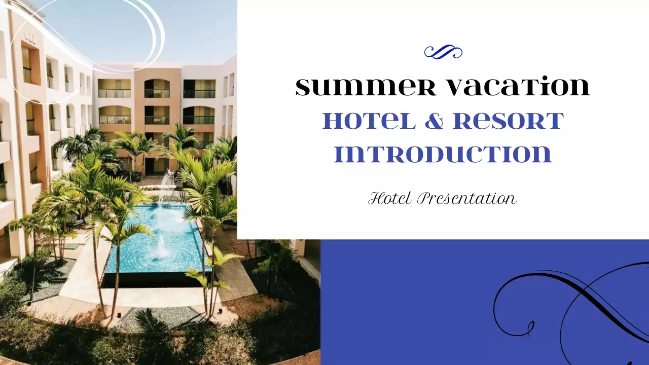 Blue Elegant Hotel Presentation