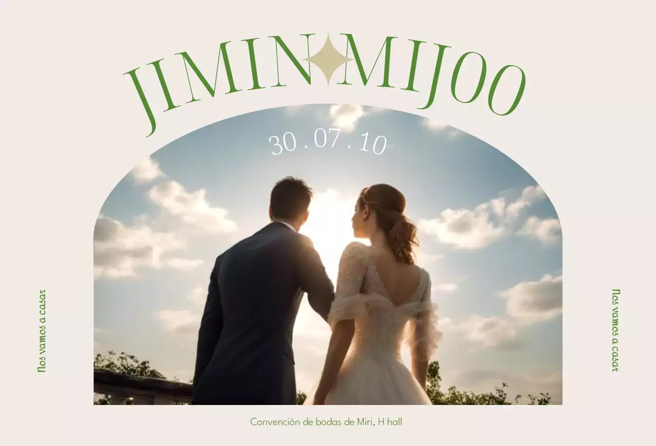 Invitaciones de boda beige