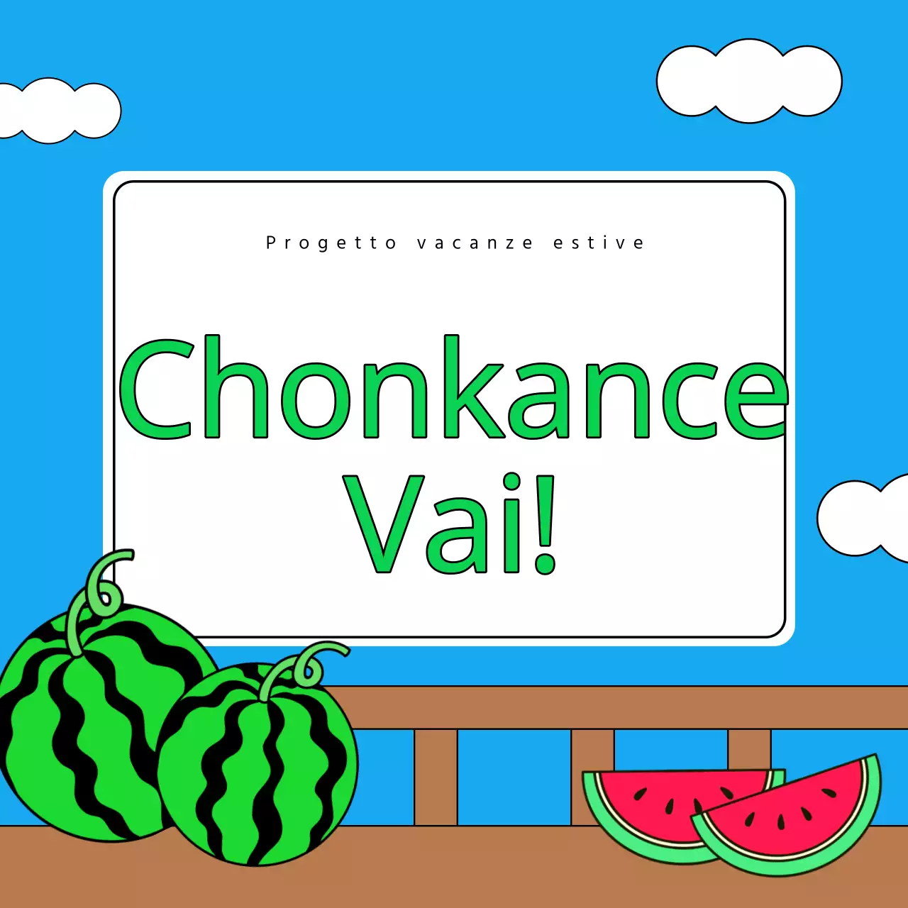 Una raccolta di miniature di eventi estivi con un accento azzurro e rosa caldo.